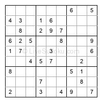 Play easy daily sudoku number 77262