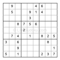 Play easy daily sudoku number 93279