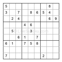 Play evil daily sudoku number 1557212