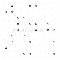 Play evil daily sudoku number 1590801