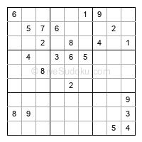Play evil daily sudoku number 1725396