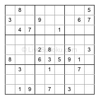 Play evil daily sudoku number 1837456