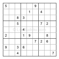 Play evil daily sudoku number 1963756