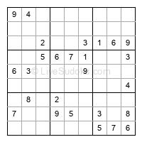 Play evil daily sudoku number 1996085