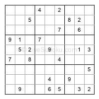 Play hard daily sudoku number 1020262