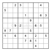 Play hard daily sudoku number 1033145