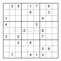 Play hard daily sudoku number 1042275