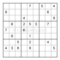 Play hard daily sudoku number 1048027