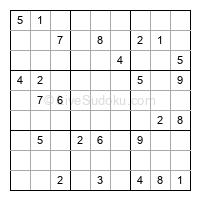 Play hard daily sudoku number 1051502
