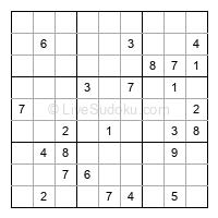 Play hard daily sudoku number 1094953