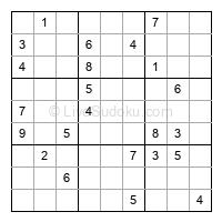 Play hard daily sudoku number 1124776