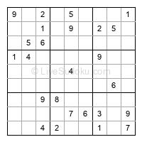 Play hard daily sudoku number 1141719