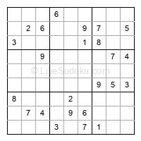 Play hard daily sudoku number 1143464