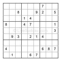 Play hard daily sudoku number 1176701