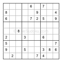 Play hard daily sudoku number 1187327