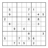 Play hard daily sudoku number 1190230