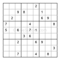Play hard daily sudoku number 1226850