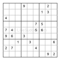 Play hard daily sudoku number 1244590