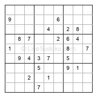 Play hard daily sudoku number 1257328