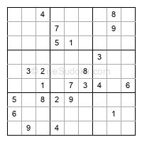 Play hard daily sudoku number 1257647