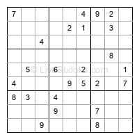 Play hard daily sudoku number 1296728
