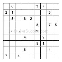 Play hard daily sudoku number 1312365