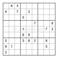 Play hard daily sudoku number 1339043