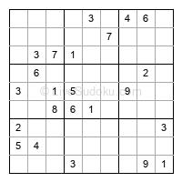 Play hard daily sudoku number 1340600
