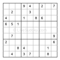 Play hard daily sudoku number 1348459