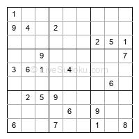 Play hard daily sudoku number 1396946