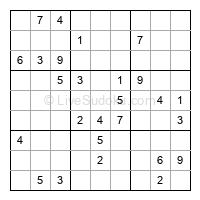 Play hard daily sudoku number 1398519