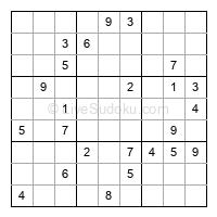 Play hard daily sudoku number 1449500