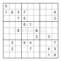 Play hard daily sudoku number 1480798