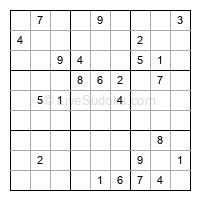 Play hard daily sudoku number 1493379