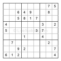 Play medium daily sudoku number 657166