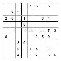 Play medium daily sudoku number 736394