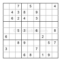 Play medium daily sudoku number 753222